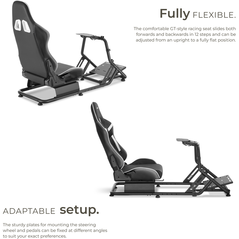 tectake Black Racing Seat Gaming Chair Image 4