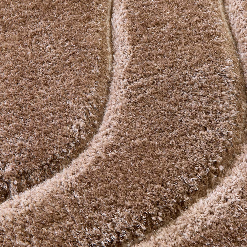 Origins Soft Carved Wave Beige and Cream Rug 120 x 170cm Image 3