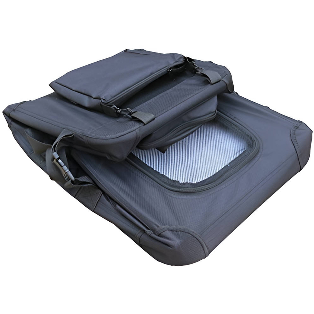 HugglePets Large Black Fabric Crate 70cm Image 4
