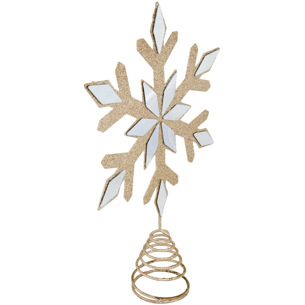 Mirrored Snowflake Tree Topper Image 4