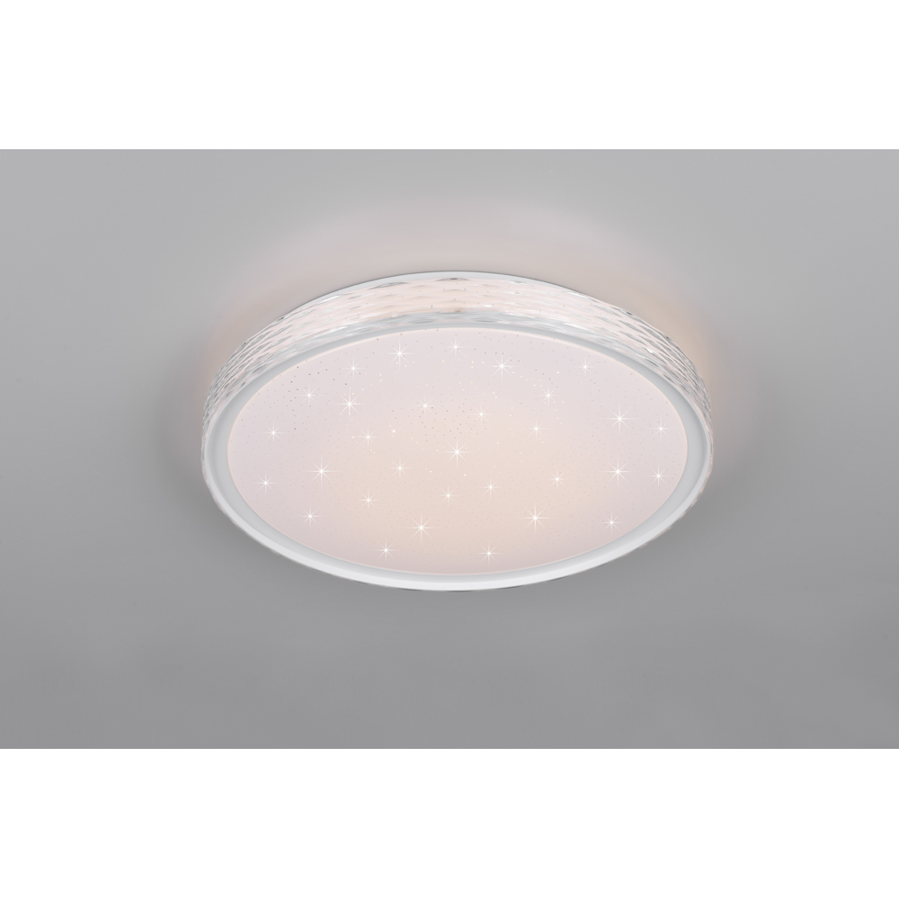 TRIO Varda White Matt Integrated LED Ceiling Light Image 2