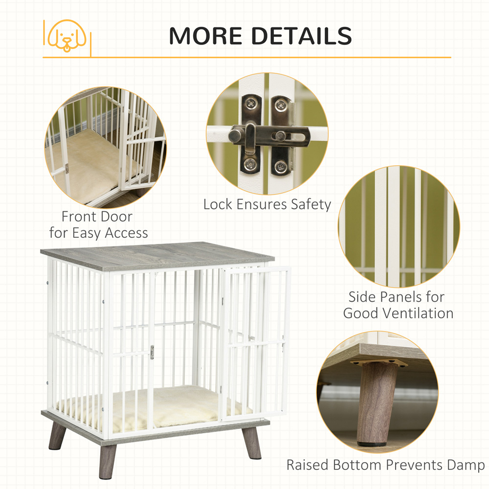 PawHut Small Dog Crate Side End Table Image 4