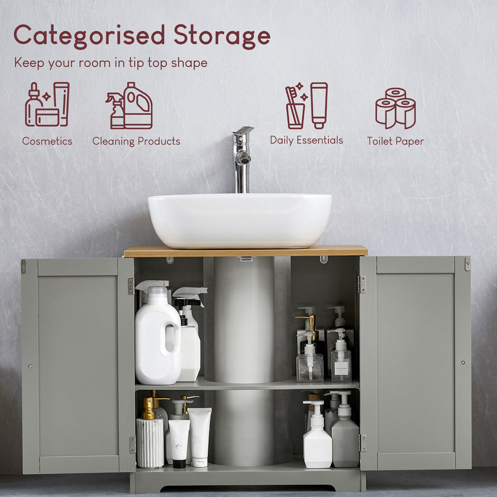 BATH VIDA Priano 2 Door Undersink Cabinet Image 7