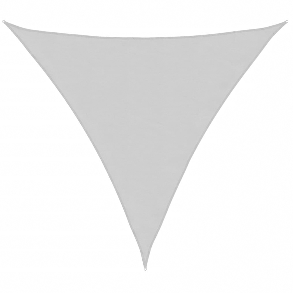vidaXL Grey Triangular Sun Shade Sail 3 x 3 x 3m Image 1