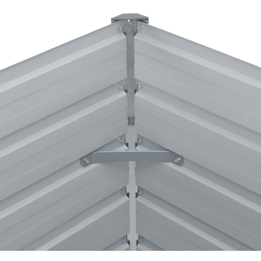 vidaXL Green Galvanised Steel Raised Garden Bed 45 x 100 x 100cm Image 5