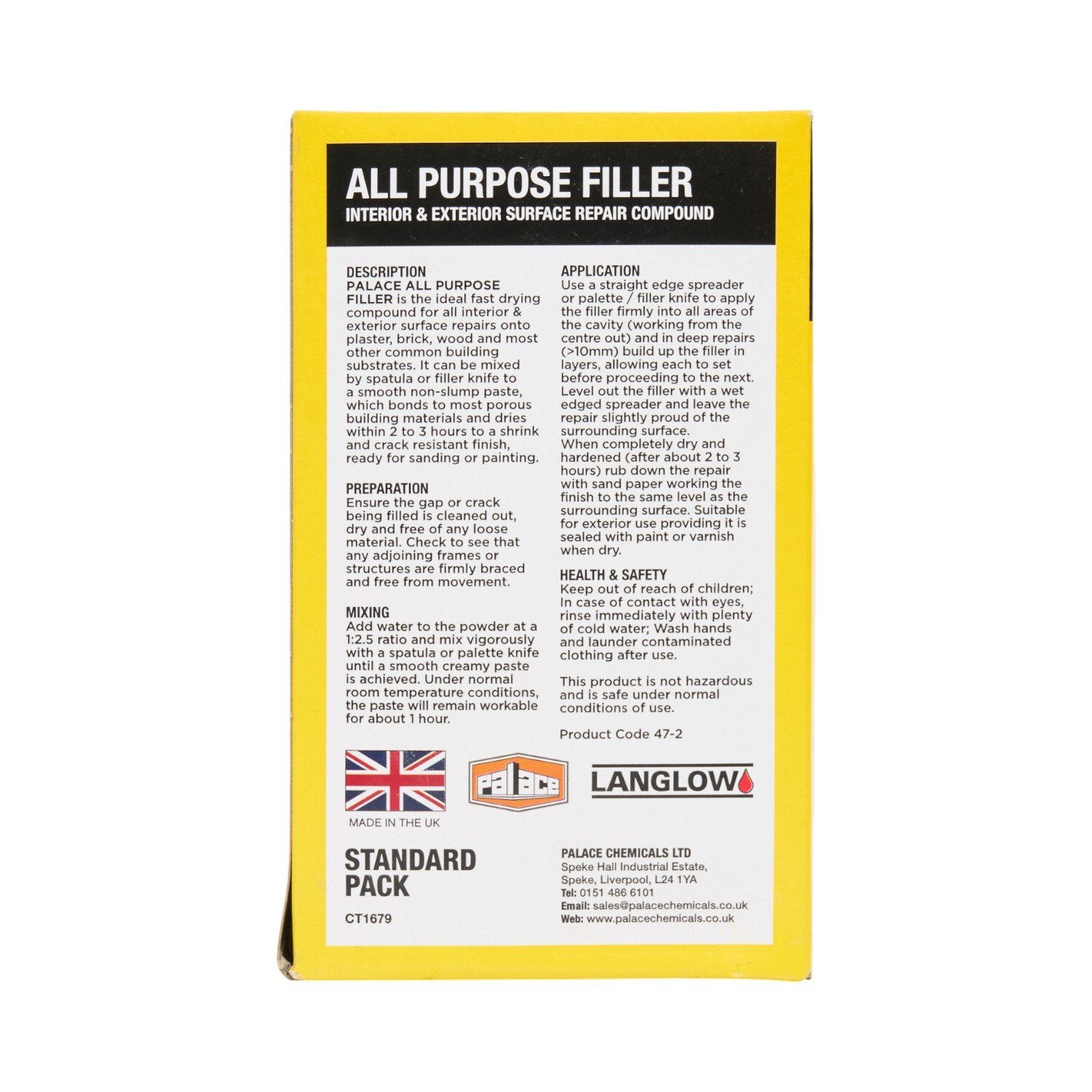 Palace All Purpose Filler Powder Image 2