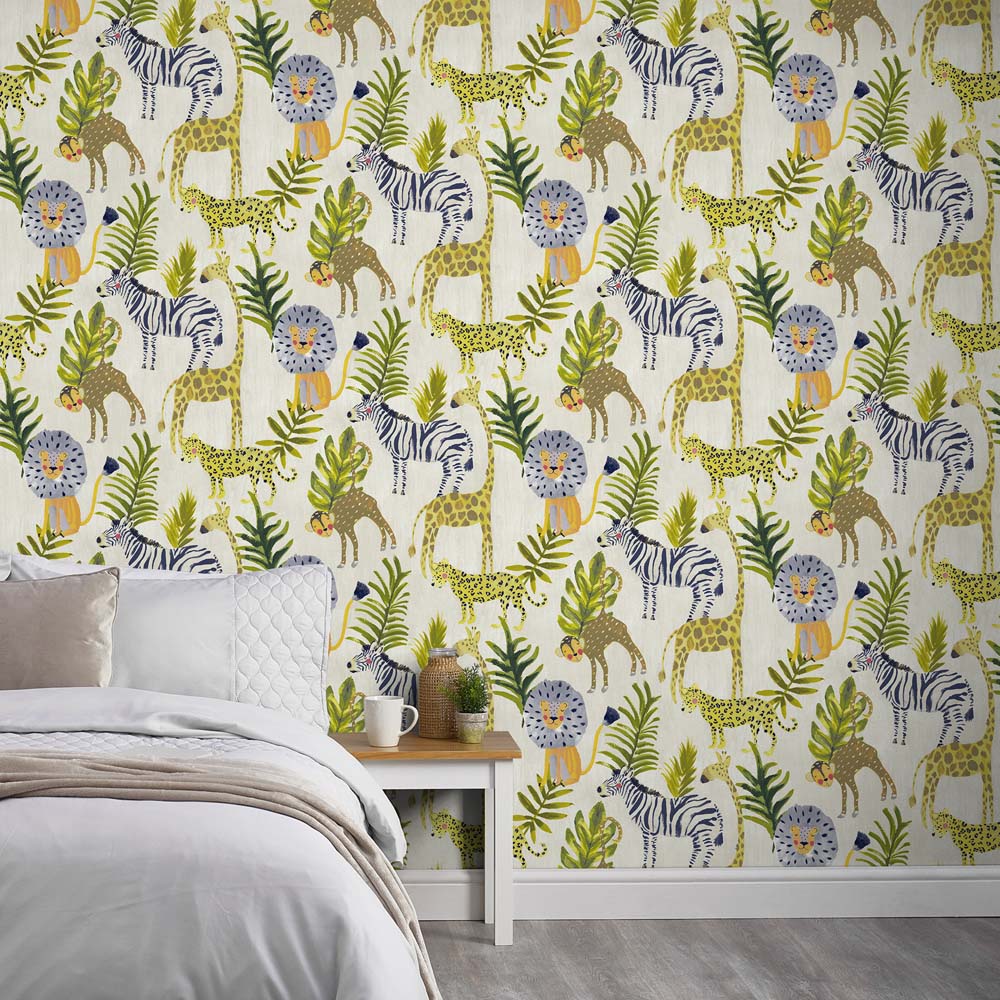 Grandeco Jungle Nursery Multicolour Textured Wallpaper Image 4