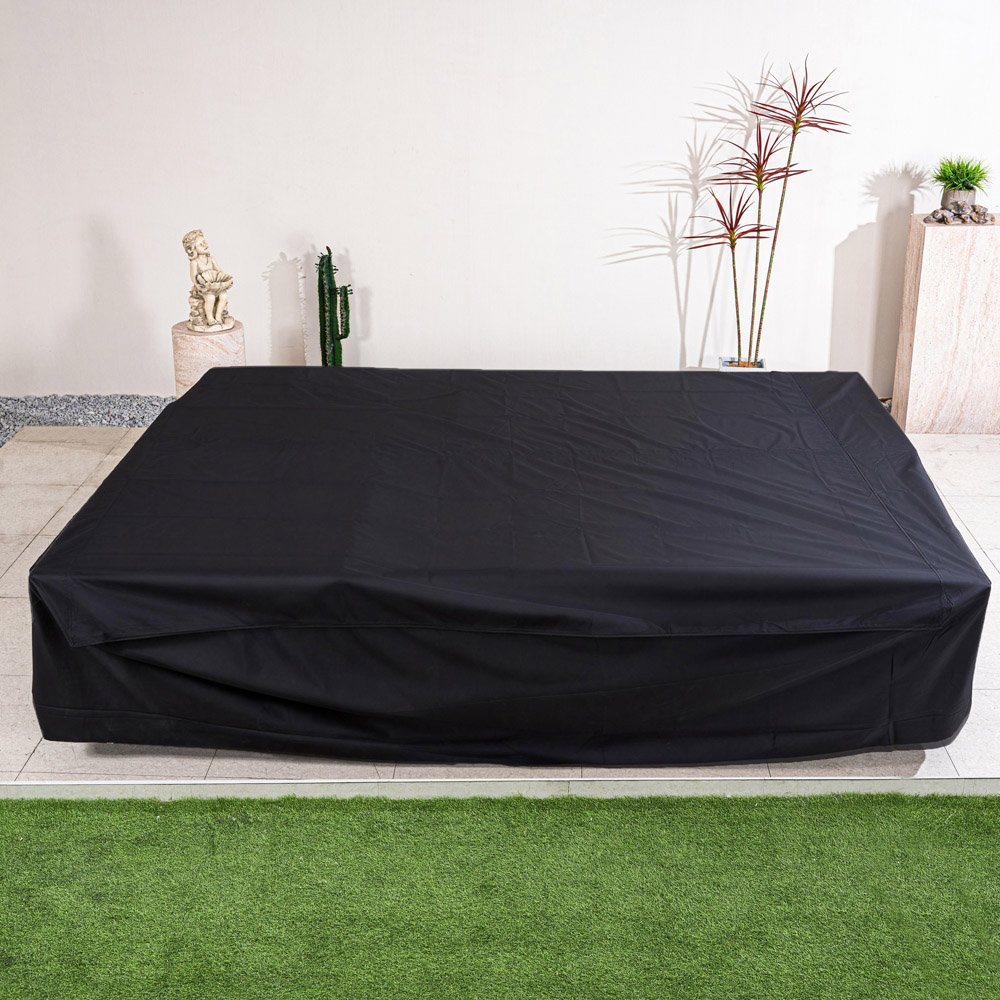 Direct Wicker Black Outdoor Protective Furniture Cover 91 x 249 x 227cm Image 8