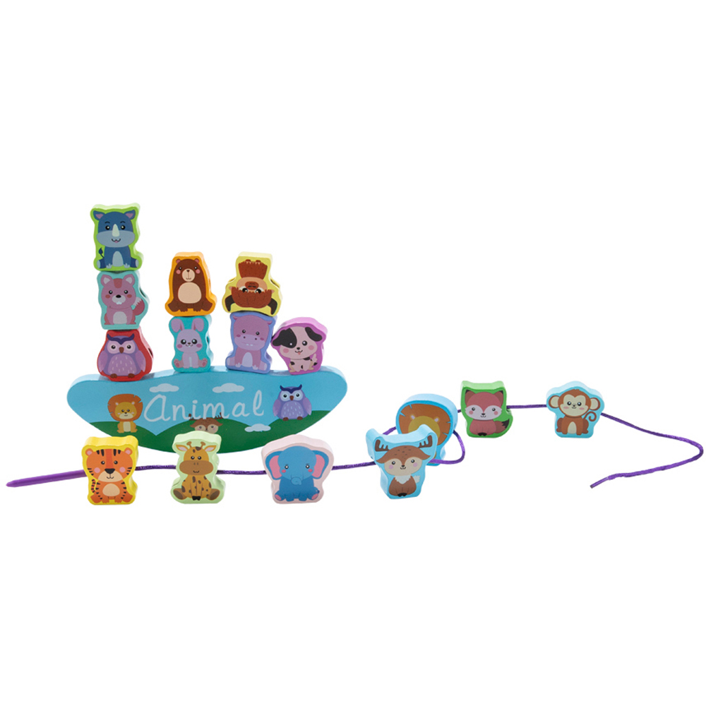 H&O Direct Animal Wooden Stacking Balance Block Game Image 3