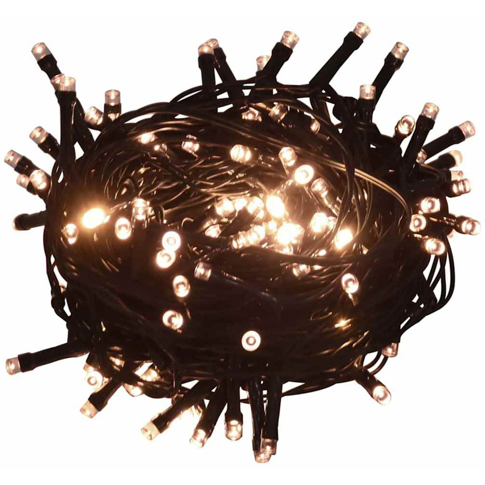 vidaXL Pre-Lit Black Artificial Christmas Tree 6ft Image 4