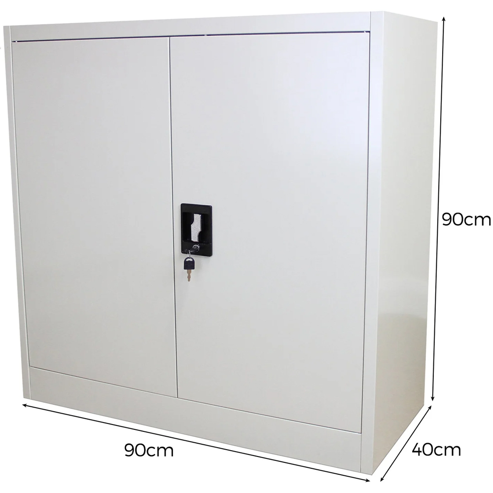 MonsterShop 2 Door 2 Shelf Filing Cabinet Image 6