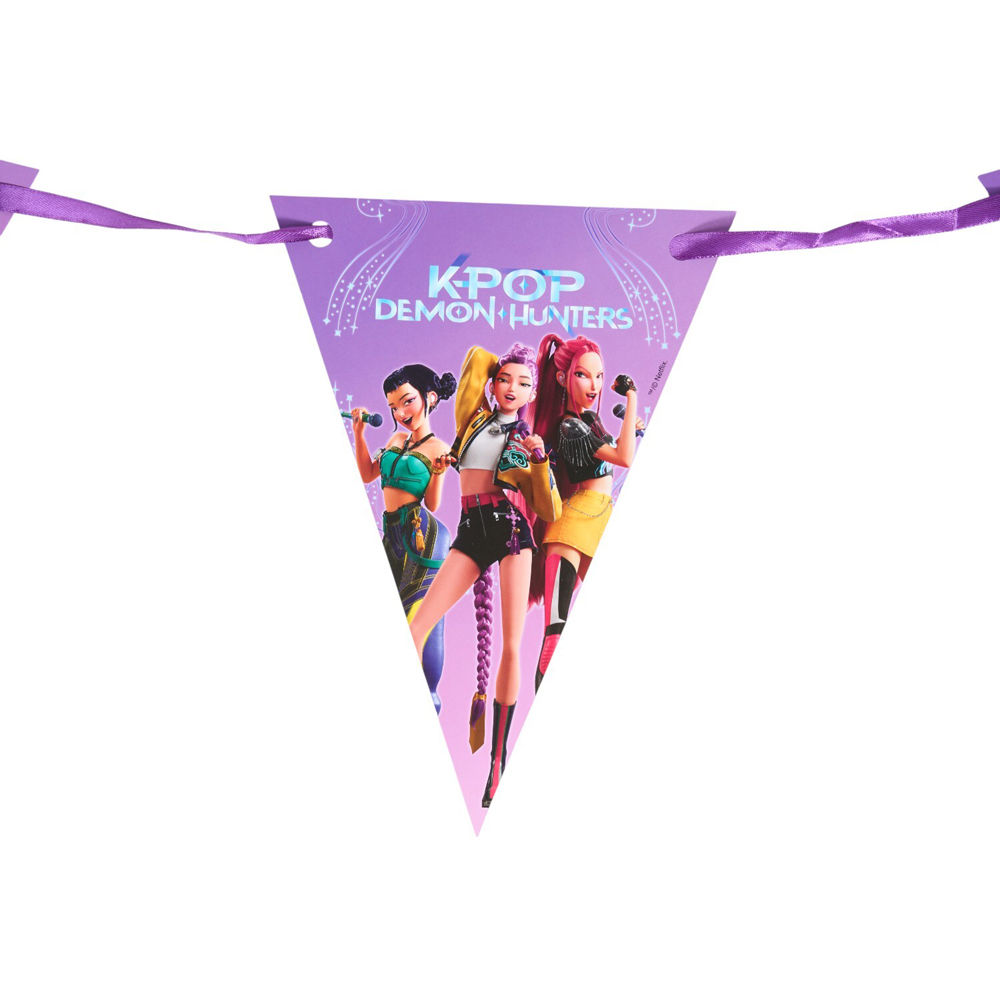 K-pop Demon Hunters Bunting Purple Image 4