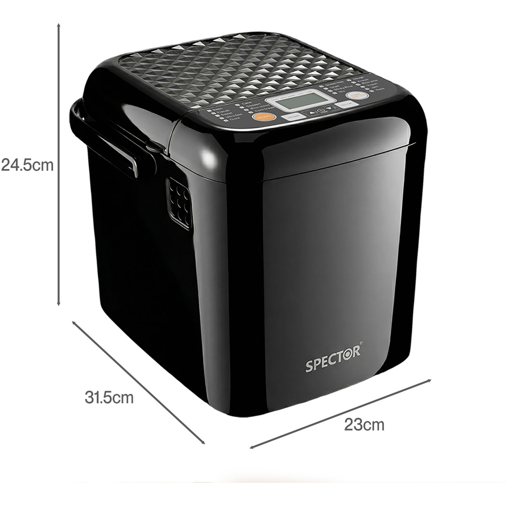 Spector BM2002-BK-UK 19-in-1 Non-Stick Bread Maker 500W Image 9