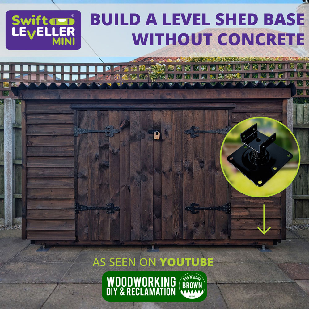 Swift Leveller Mini Hard Ground Shed Base Kit 12 x 8ft with 17 Supports Image 2