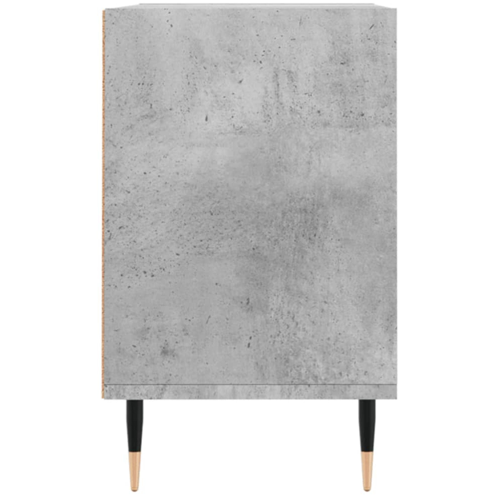 vidaXL 4 Shelf Concrete Grey TV Cabinet Image 5