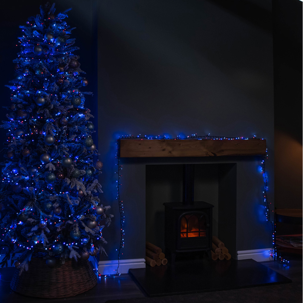 Samuel Alexander SupaBrights 5000 Blue Red and White LED Multi-Function String Light 125m Image 8