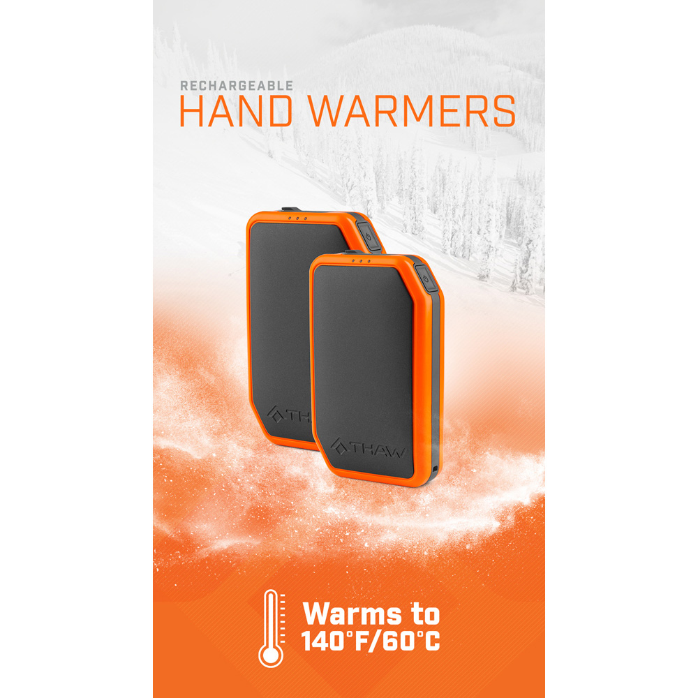 Thaw 5K Rechargeable Compact Hand Warmer with Flashlight and 5100mAh Power Bank Image 4