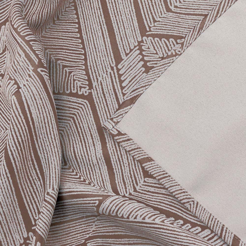 Alan Symonds Rust Geometric Aztec Print Blackout Ring Top Eyelet Curtains 229 x 183cm Image 4