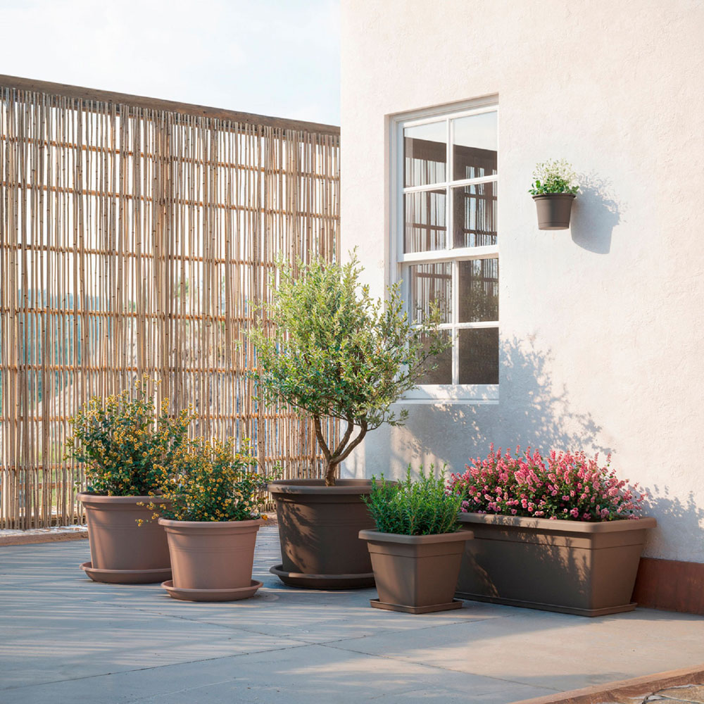 Artevasi Venezia Cilindro Taupe Planter 45cm Image 2