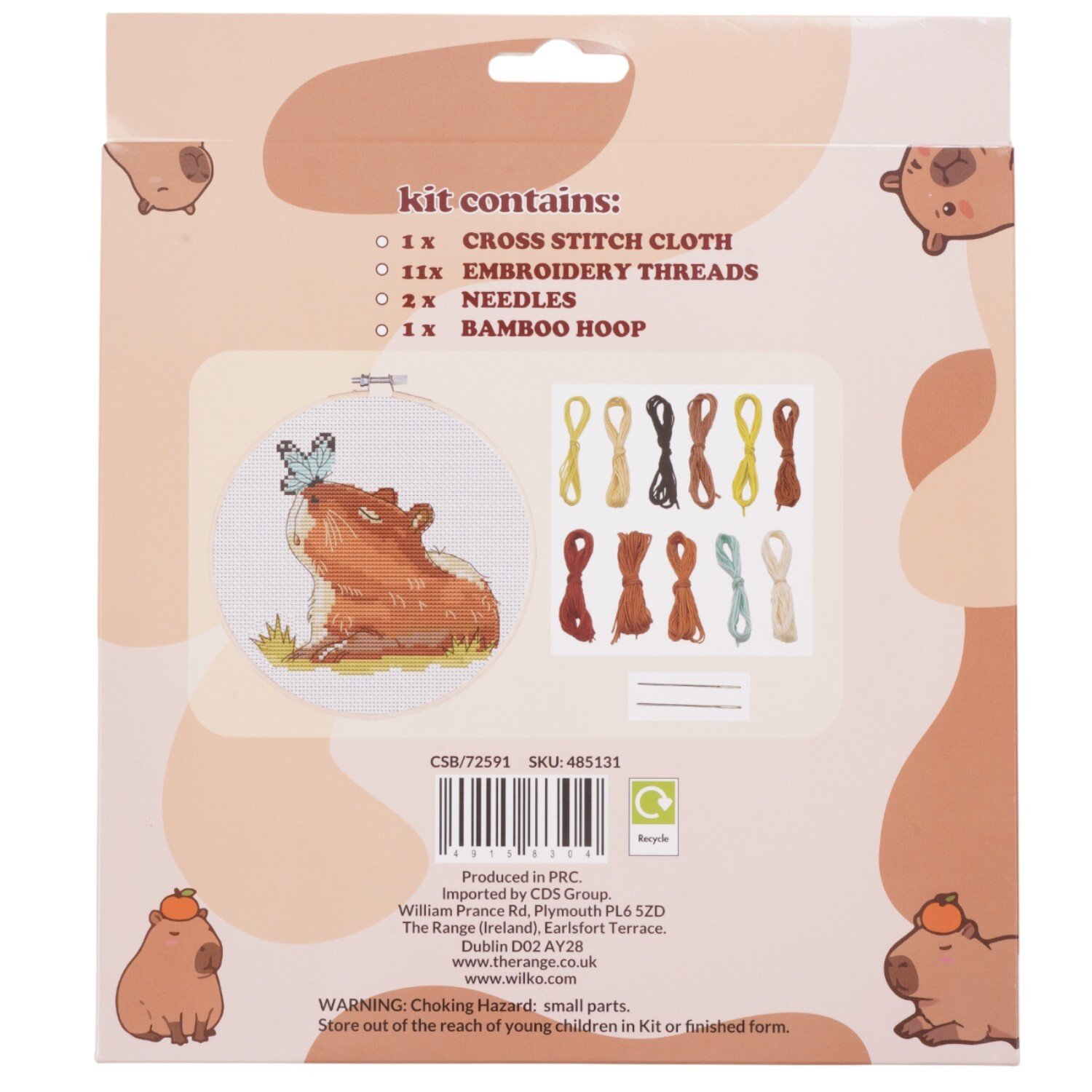 Capybara Cross Stitch Kit Image 4