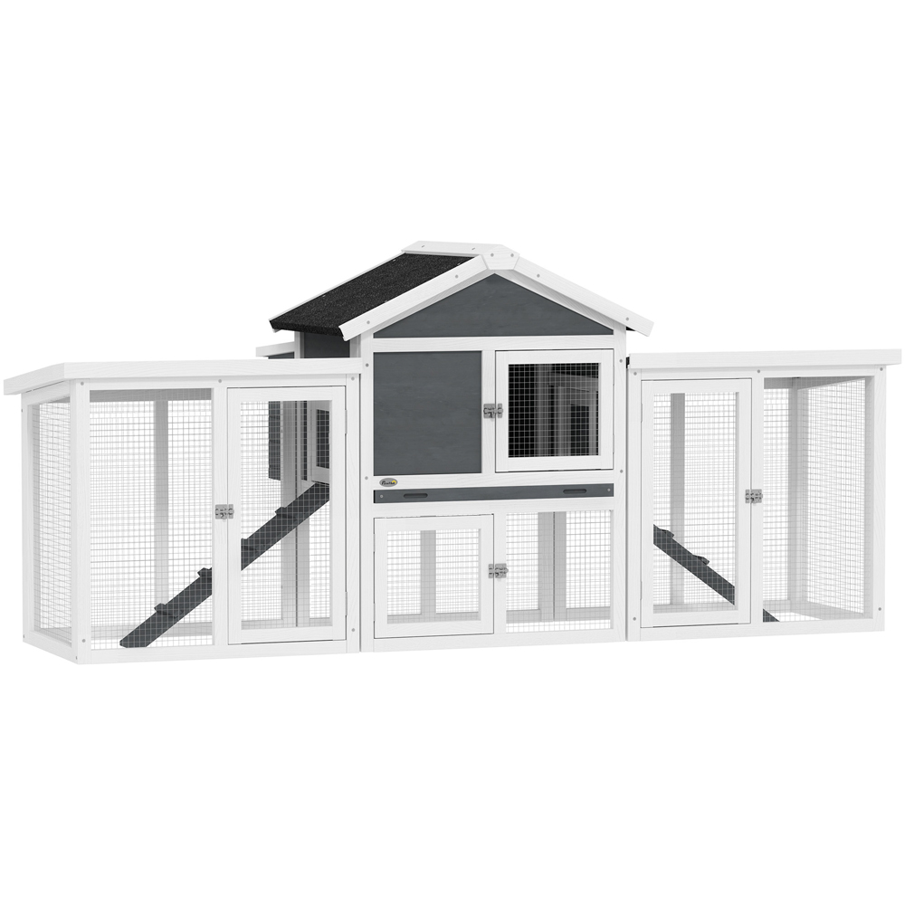 PawHut Large Wooden Chicken Coop with Nesting Boxes Image 1