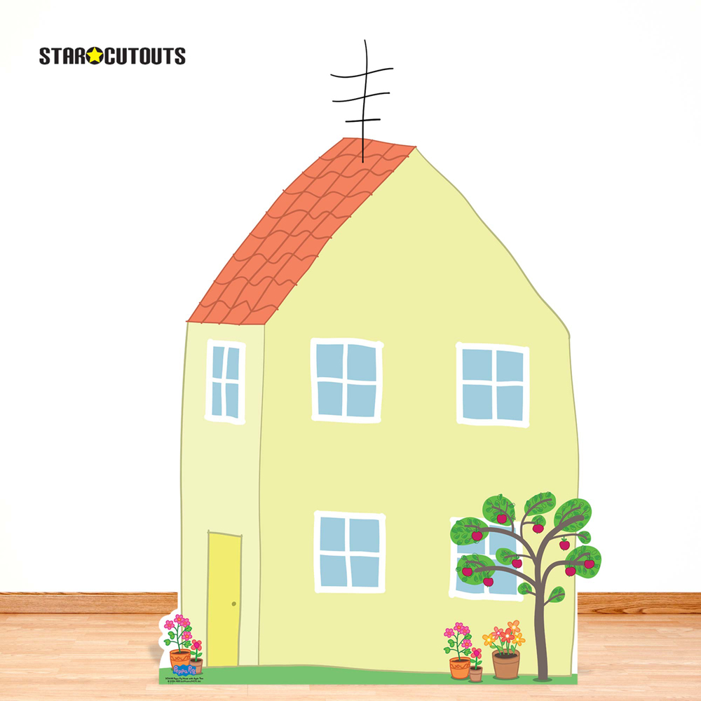 Star Cutouts Peppa Pig House with Apple Tree Cardboard Cutout 4.4ft Image 3