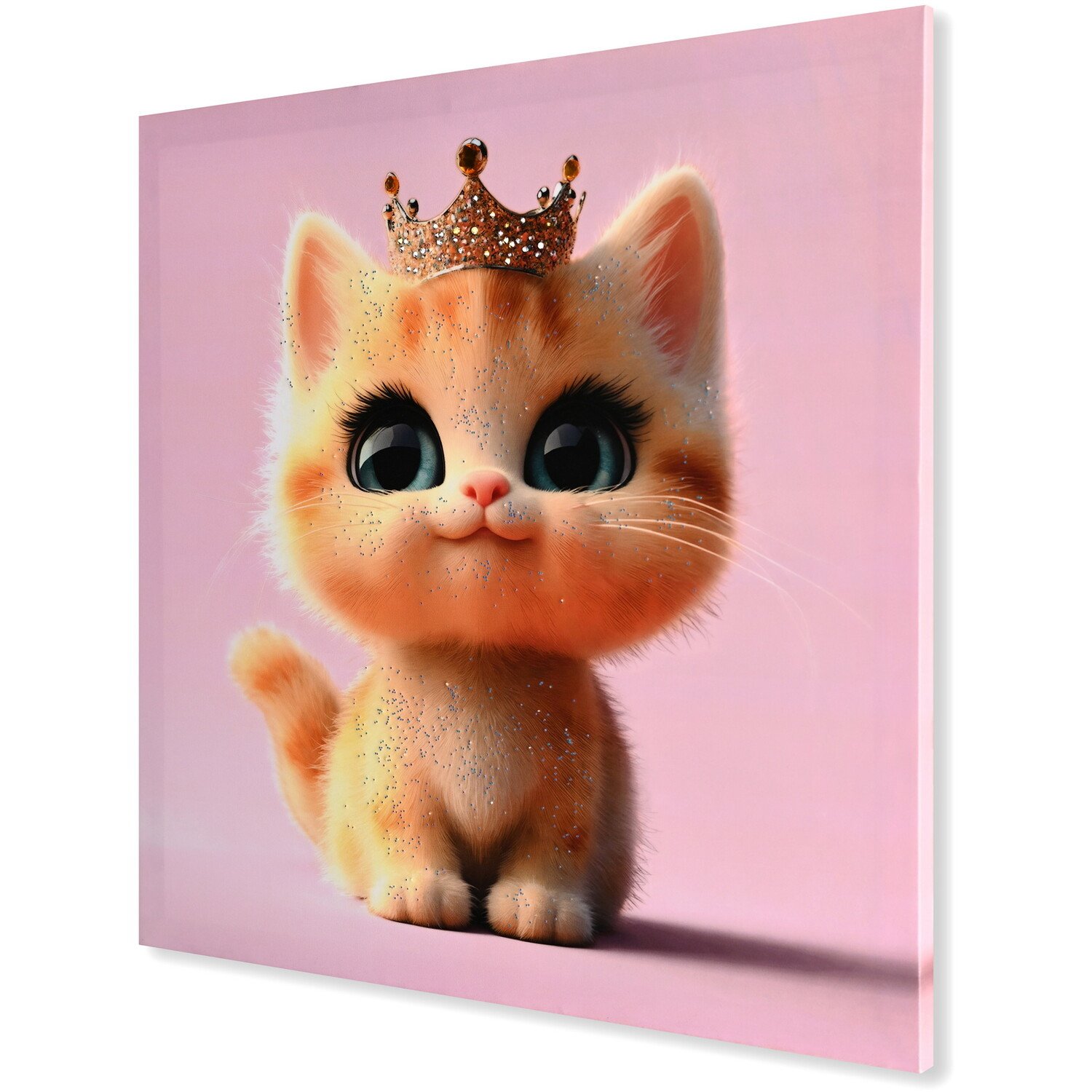 Cute Kitten Gloss Canvas Pink Image 2