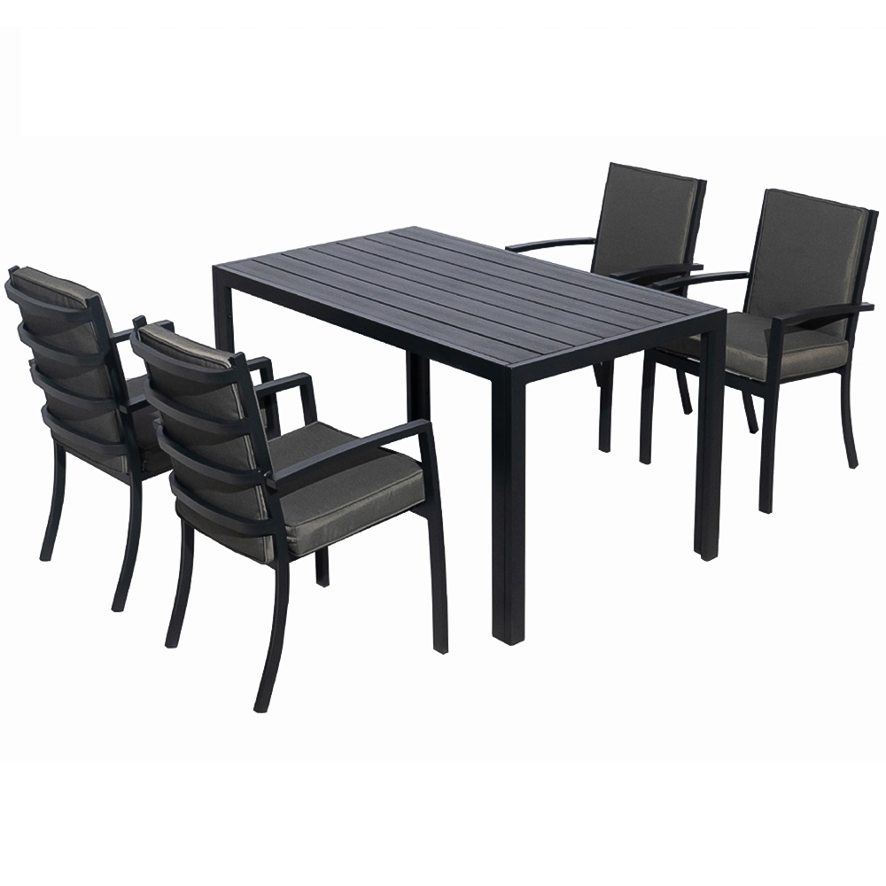 Furniture One 4 Seater Aluminium Garden Dining Set Image 2