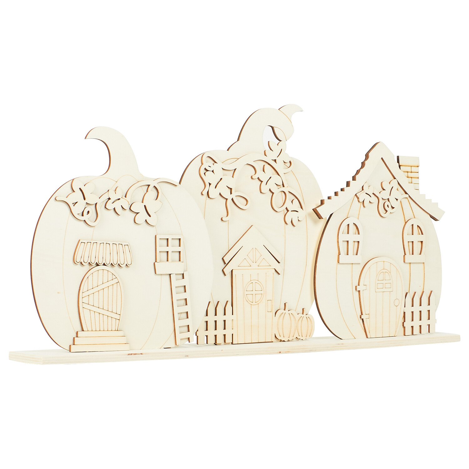 Paint Your Own Pumpkin Houses Natural Image 1