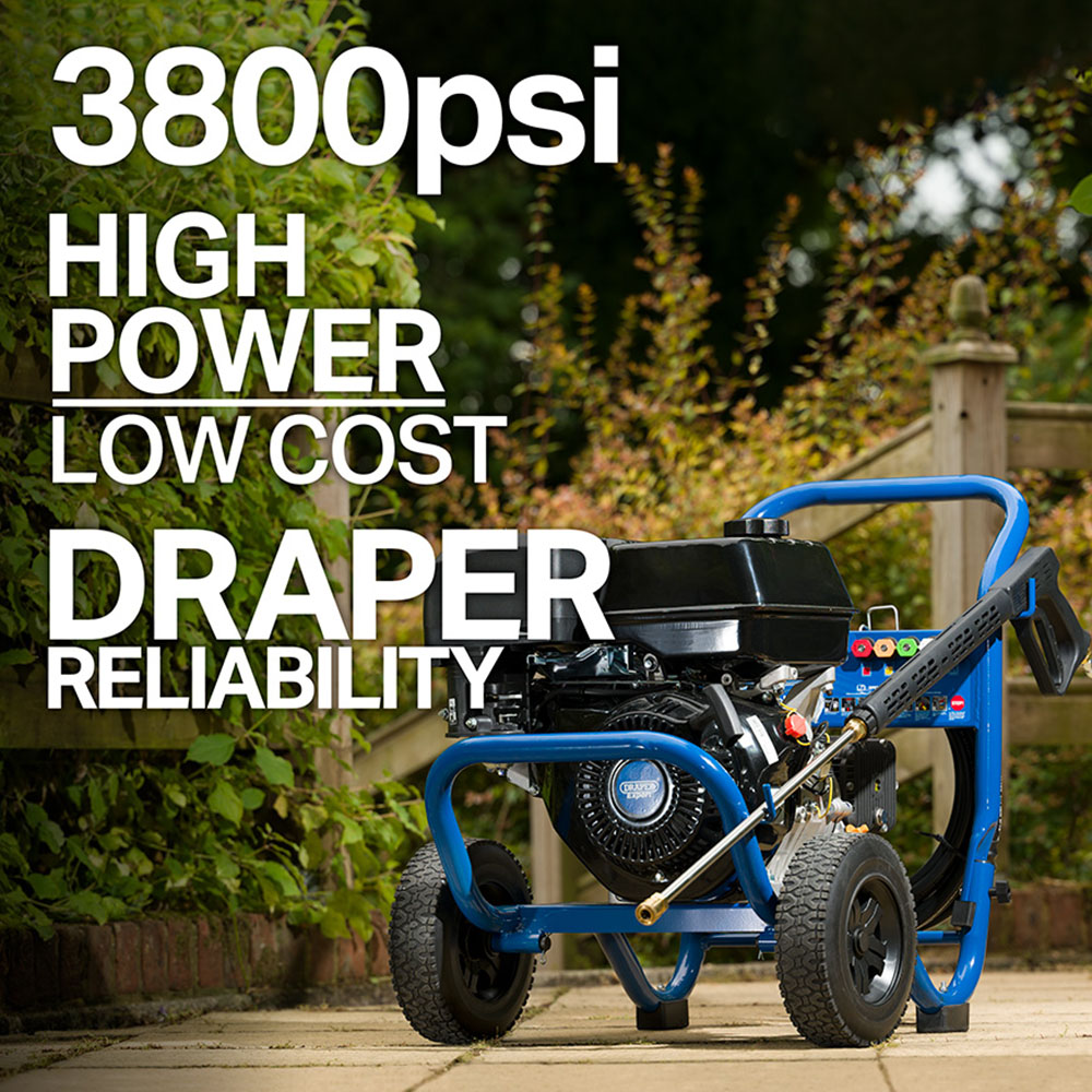 Draper Expert 83819 Blue Petrol Pressure Washer 13Hp Image 5