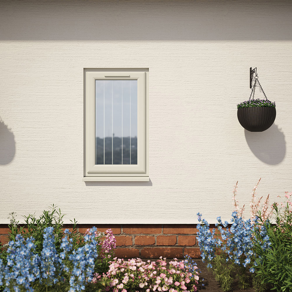 Crystal Agate and White RH Side Hung Obscure Triple Glazed Window 610 x 820mm Image 5
