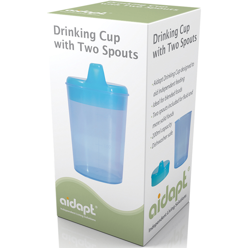 Aidapt Blue Drinking Cup with 2 Spouts Image 3