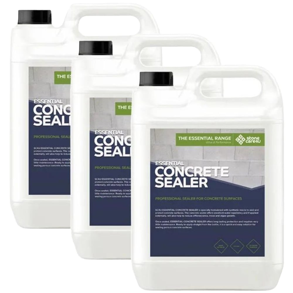 StoneCare4U Essential Concrete Sealer 5L 3 Pack Image 1
