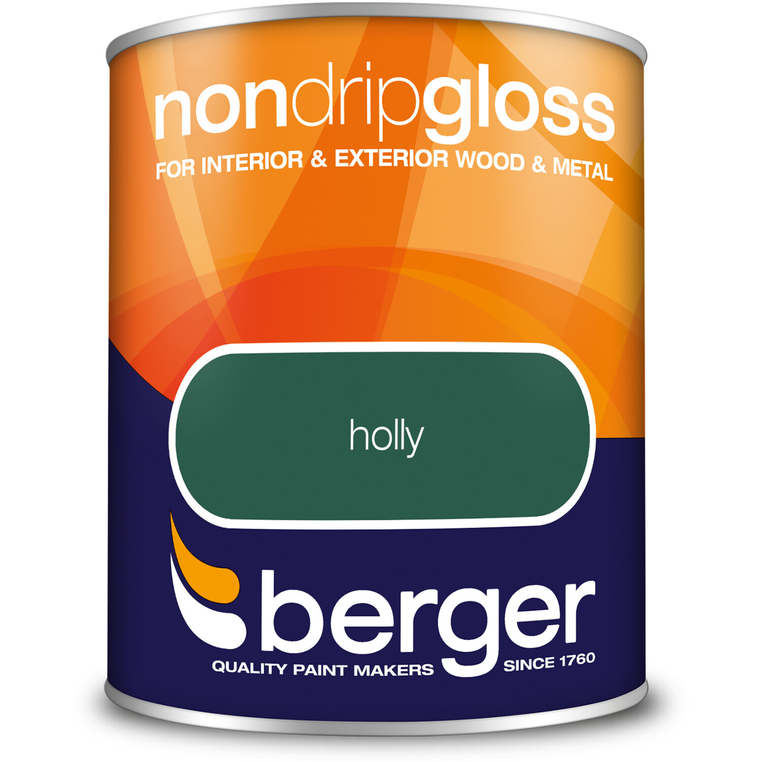 Berger Wood and Metal Holly Non Drip Gloss Paint 750ml Image 2