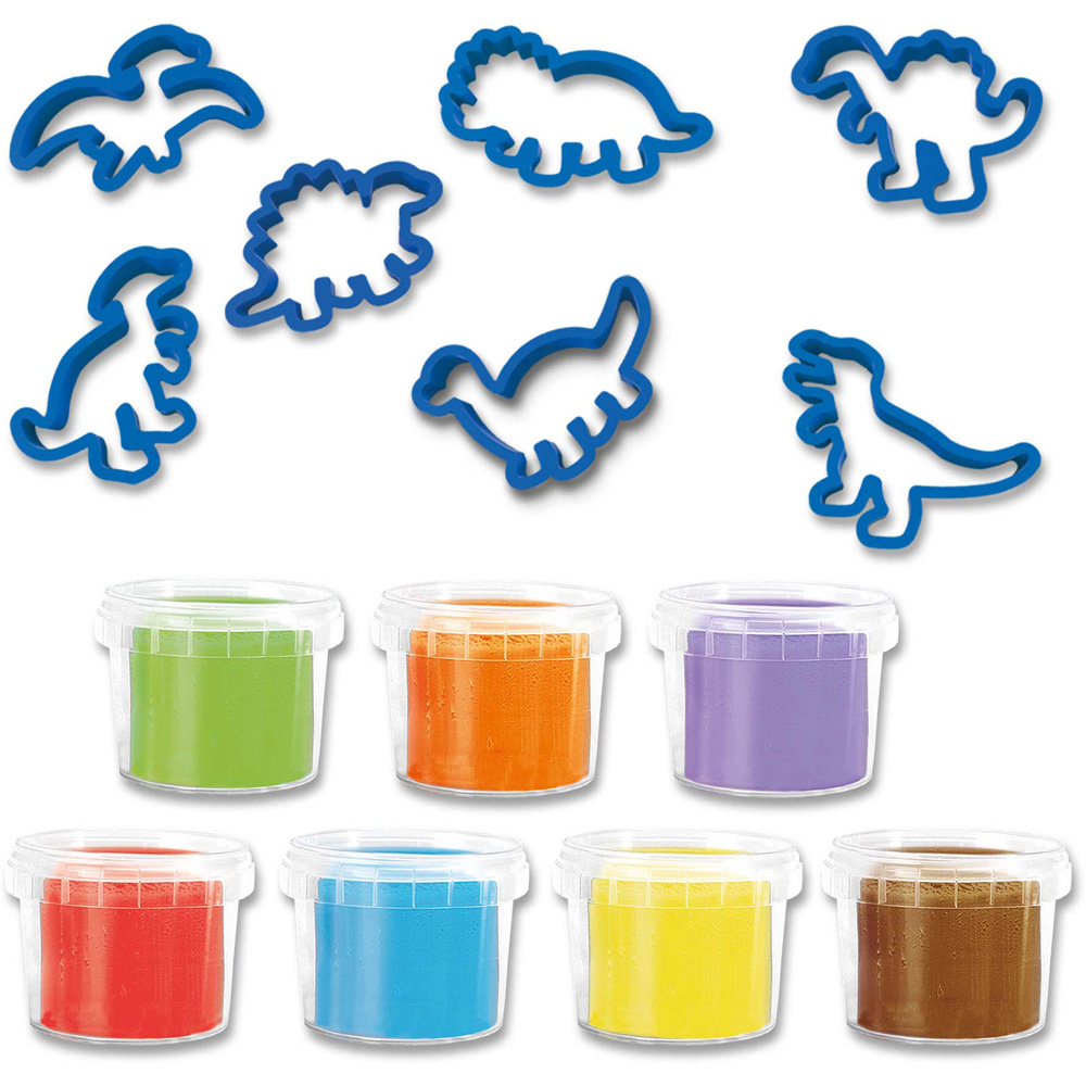 SES Creative Dough Dinos Mega Set Play Dough with Cutters Image 2