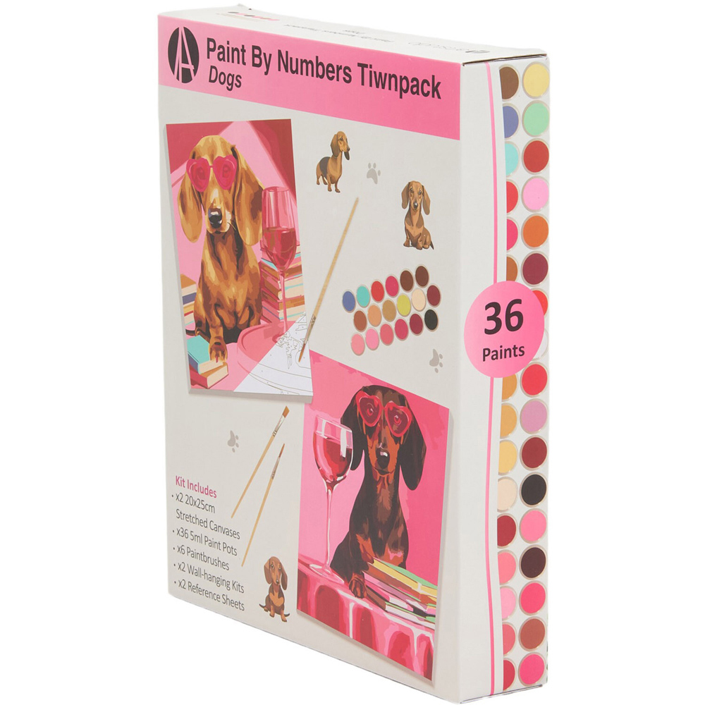 Pack of 2 Dogs Paint by Numbers Image 4
