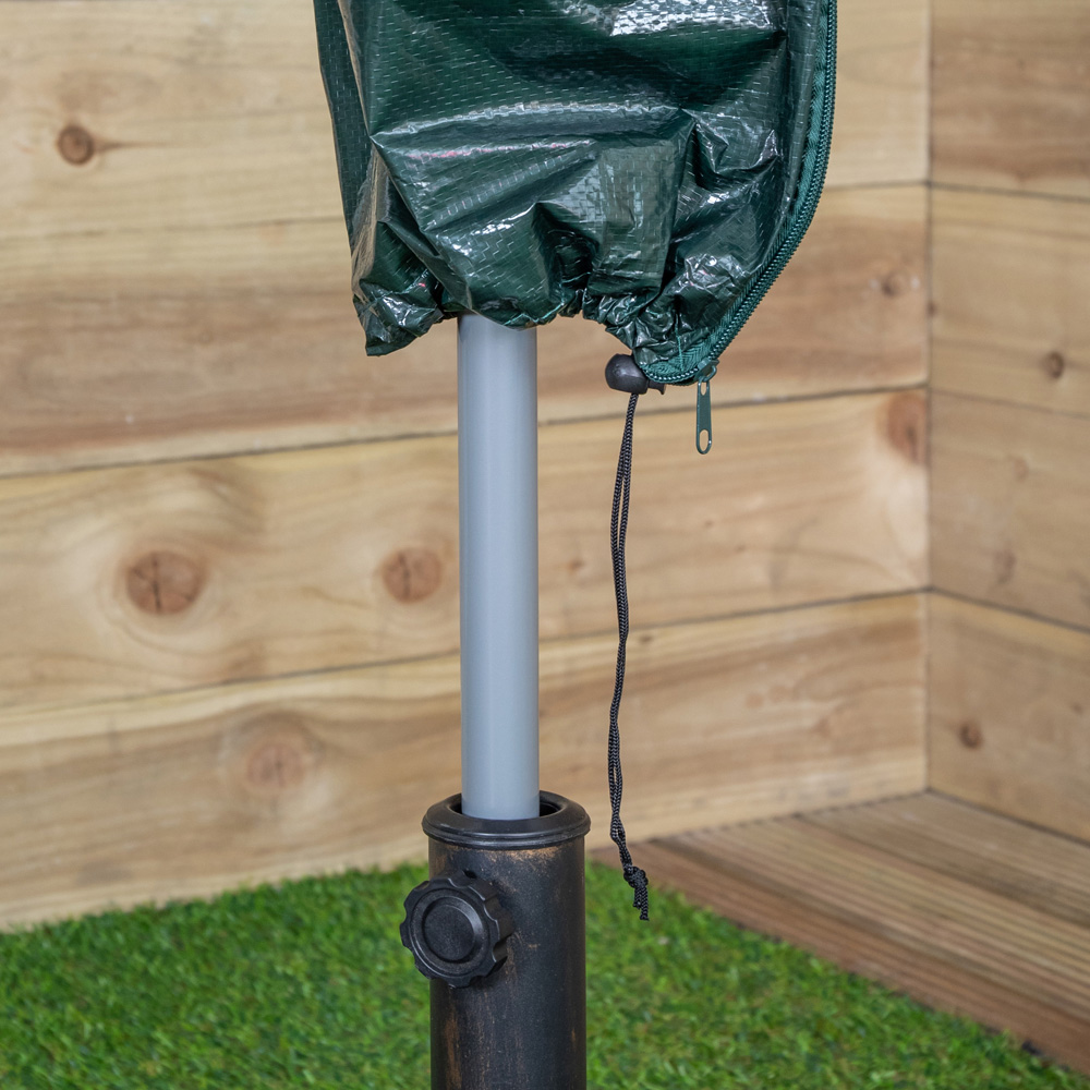Samuel Alexander Waterproof Garden Parasol Cover with Tie Down Cord and Zip 1.5m Image 5