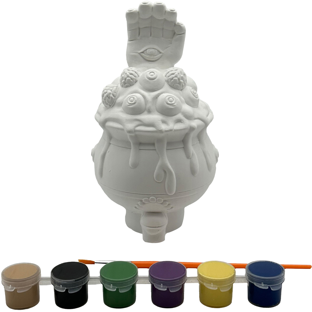 Paint Your Own Halloween Cauldron Kit White Image 3