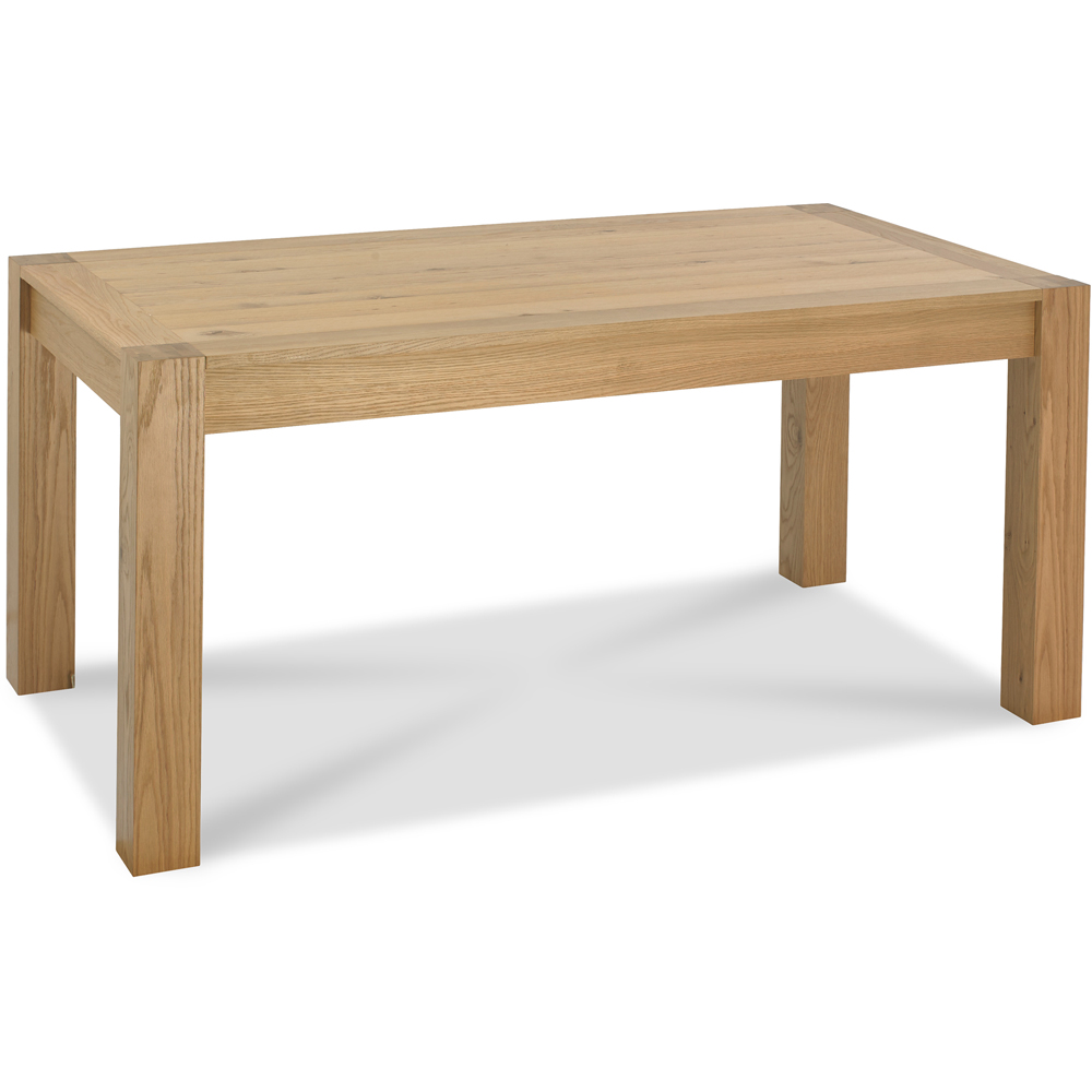 Bentley Designs Turin 6 Seater Light Oak Medium End Extending Table Image 2