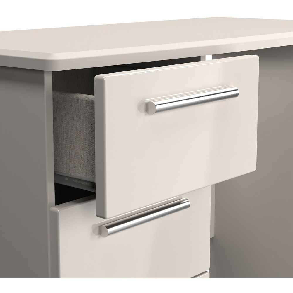 Crowndale Knightsbridge 3 Drawer Kashmir Gloss Vanity Dressing Table Ready Assembled Image 6