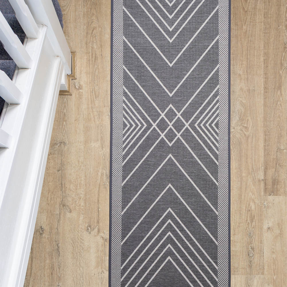 JVL Expression Stripes Rubber Backed Door Runner 50 x 150cm Image 7