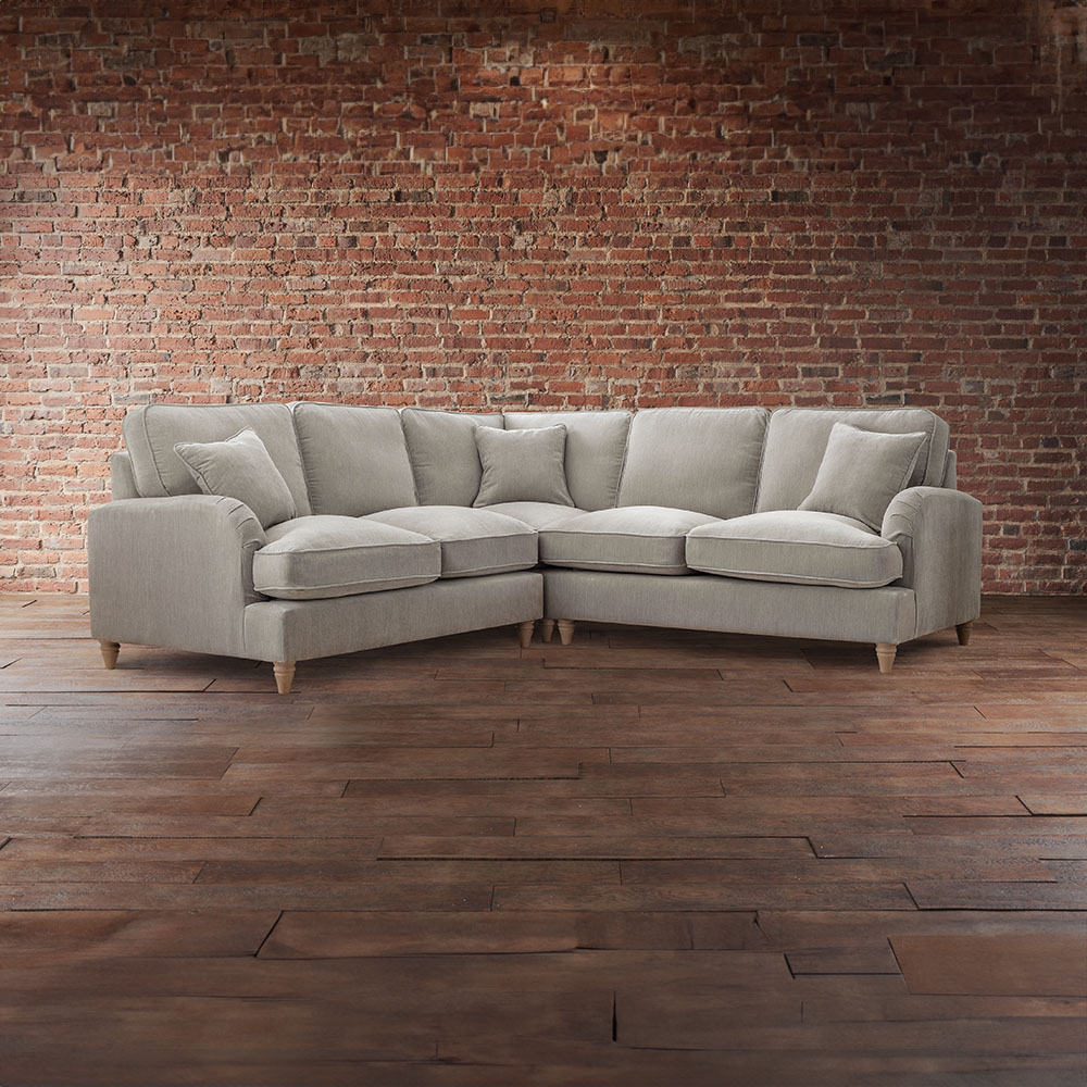 The Vienna 5 Seater Putty Corner Sofa Image 4