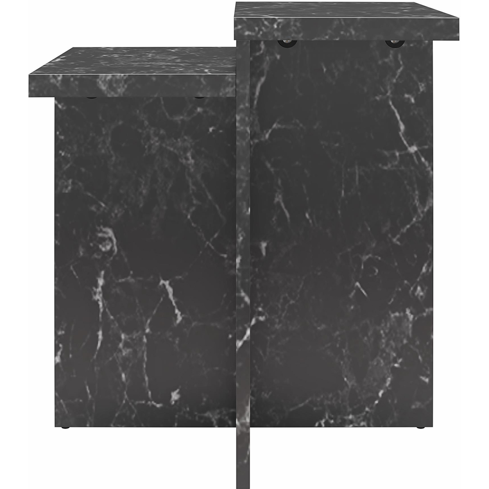 Dorel Home Brielle Black Faux Marble Accent Table Image 3