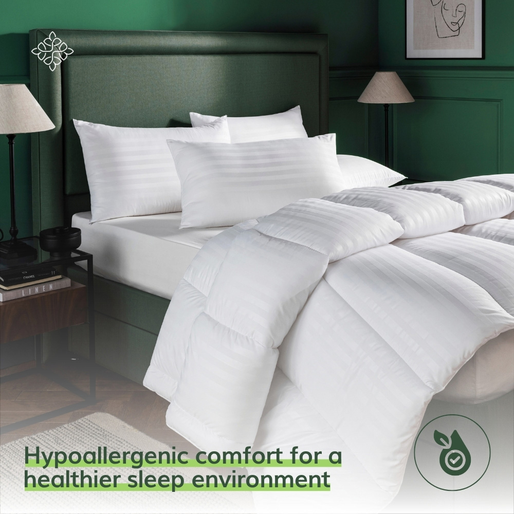 Opulent Home Single White Anti-Allergy All Season Hollowfibre Duvet 10.5 Tog Image 3