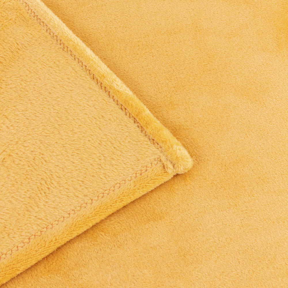Furn Harrow Ochre Fleece Throw 140 x 180cm Image 4