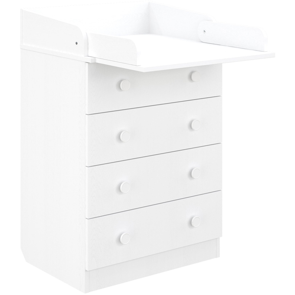 Shefa 600 4 Drawer White Kids Changing Dresser Image 2