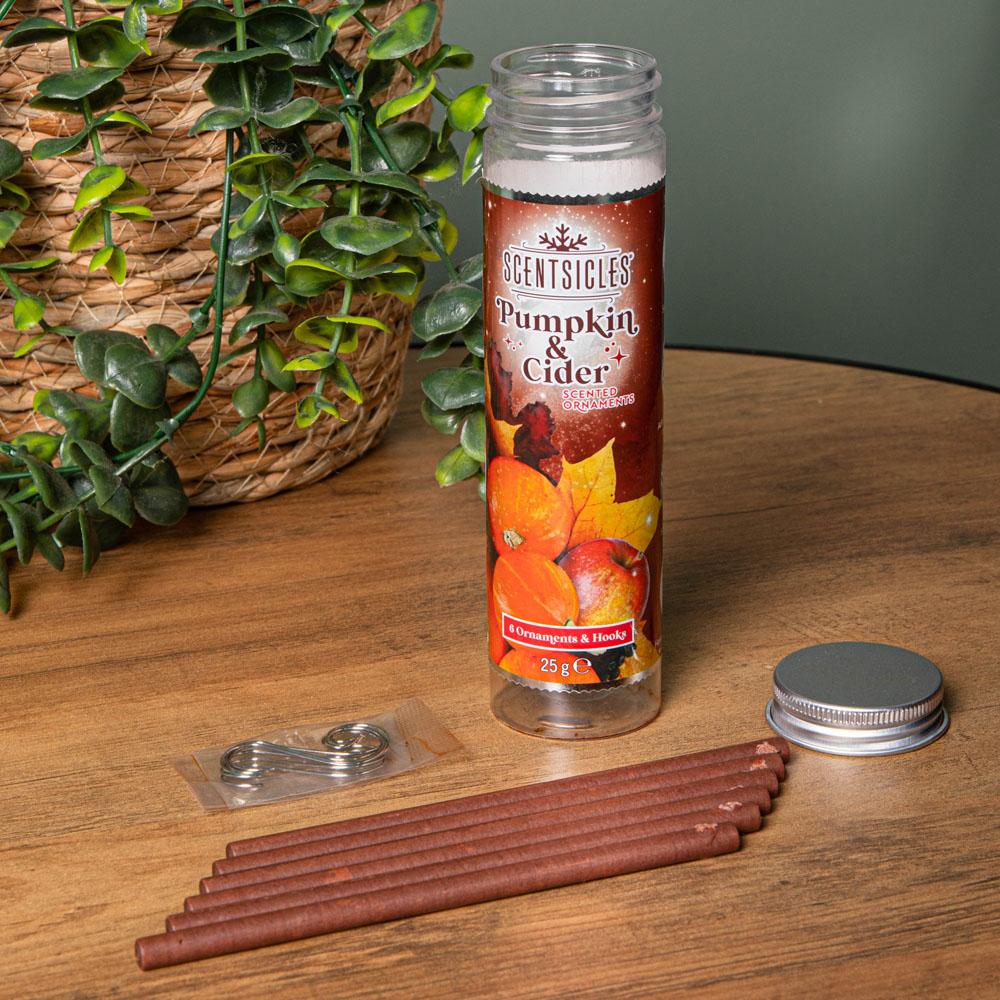 Samuel Alexander Pumpkin and Cider Scented Christmas Scentsicles with Hooks 25g Image 3