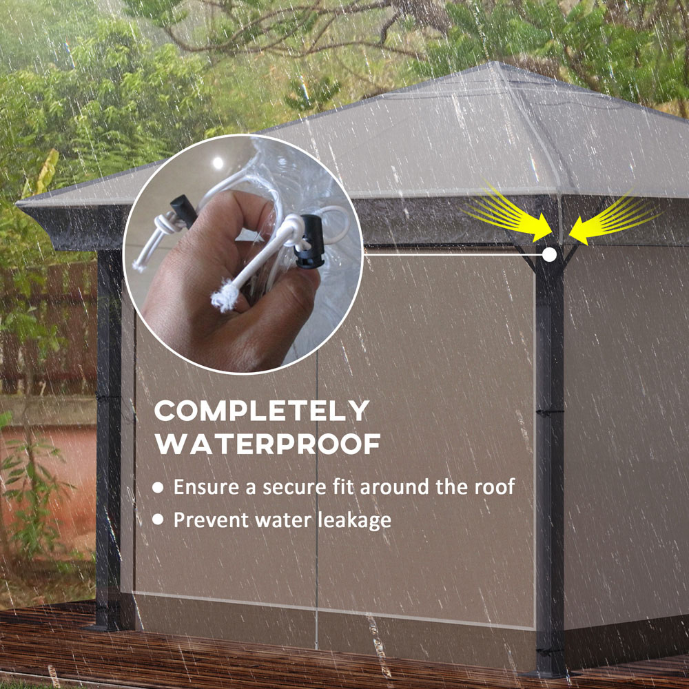 Outsunny 3 x 3m Waterproof Gazebo Cover Image 7