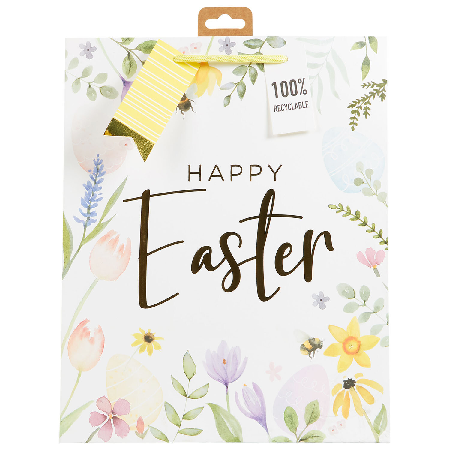 Happy Easter Large Gift Bag - Multicolour Image 2