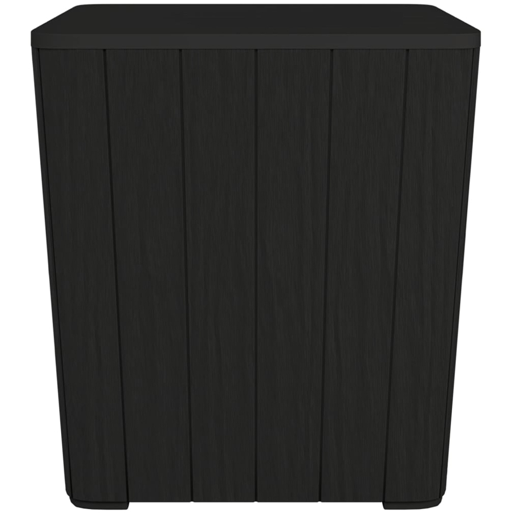vidaXL Black Polypropylene Garden Table with Storage and Removable Lid Image 5